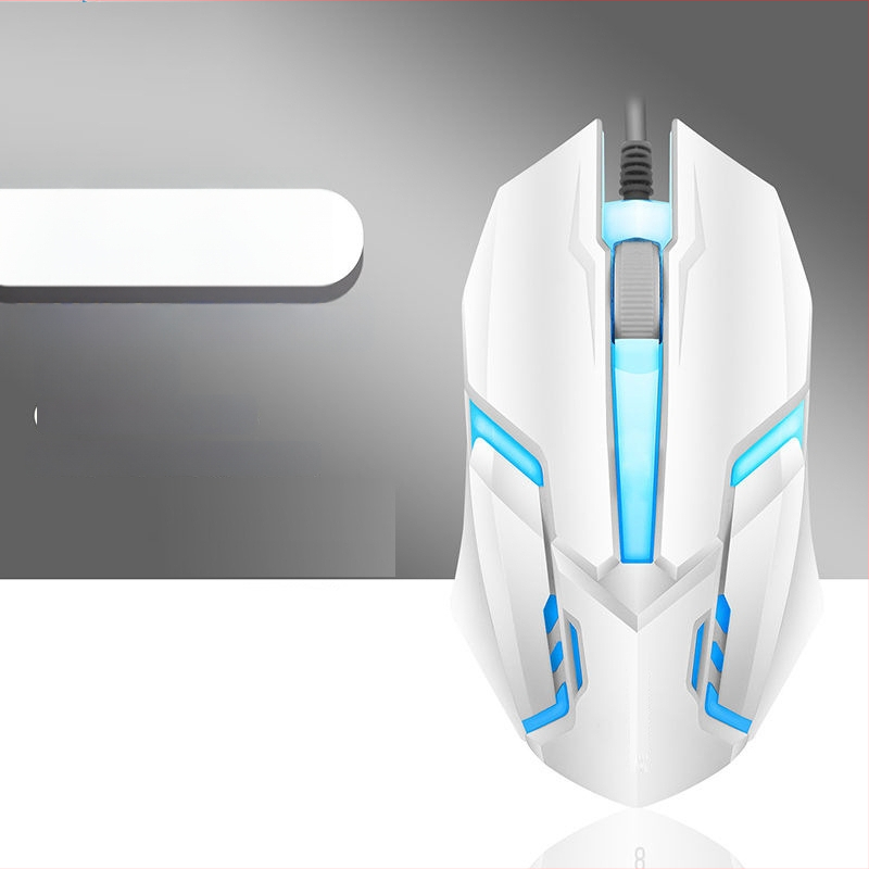 Гейминг мишка с кабел, безшумна, механична, осветена, USB