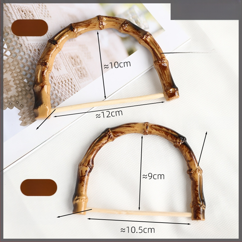 DIY υφαντή λαβή τσάντας — μέταλλο, κομψό στυλ ώριμης γυναίκας, σχέδιο: άλλο