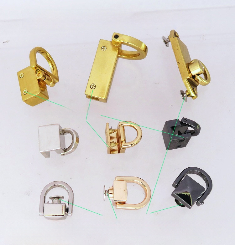 Dirželiai maišams – metalo aparatūra Shrimp Button; rankenėlės, spaustuvai ir kvadratiniai/pusapvalūs žiedai, bagažo aksesuarai, pavasaris 2024