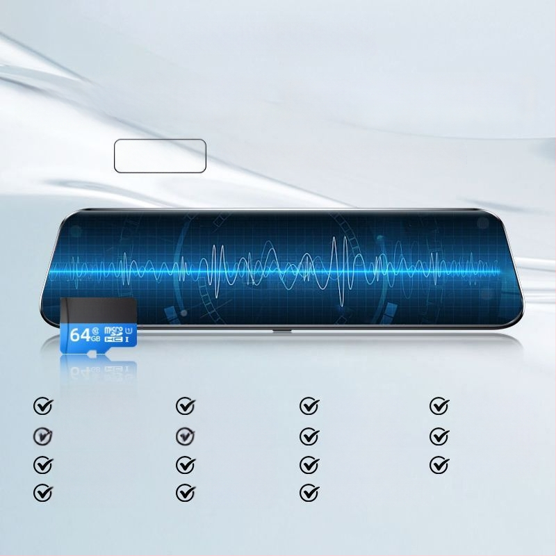 Camera auto pentru bord cu lentile față și spate duble, rezoluție 2160p, vedere de noapte îmbunătățită