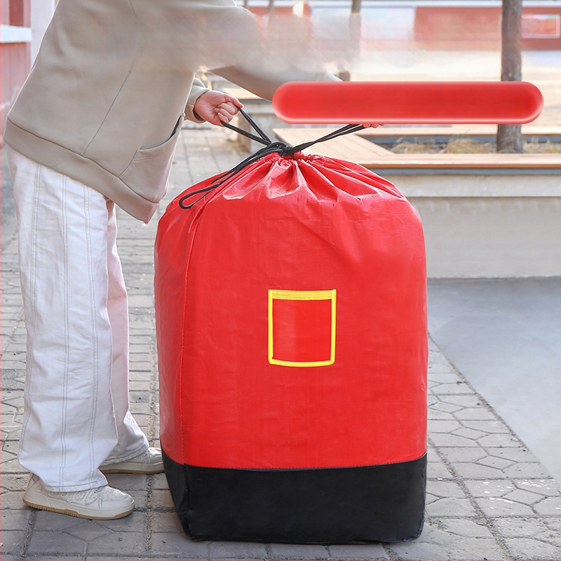 Auduma plastmasas soma ekspresaj pārvadāšanai, PE pārklājums, logotipa druka, slodze 1-50, plastmasas materiāliem