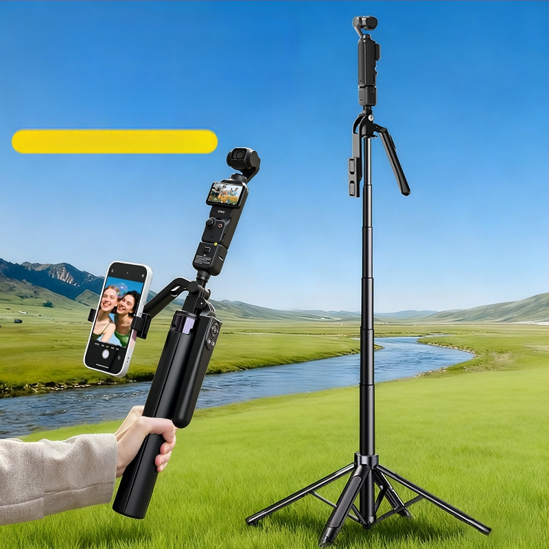 Băț de selfie cu bază de podea pentru DJI Pocket 3 — Ultra-stabil, Portabil, Ideal pentru filmări în aer liber, concerte și călătorii