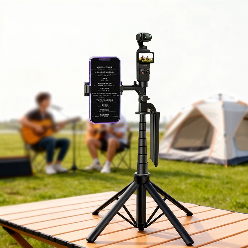 Băț de selfie cu bază de podea pentru DJI Pocket 3 — Ultra-stabil, Portabil, Ideal pentru filmări în aer liber, concerte și călătorii