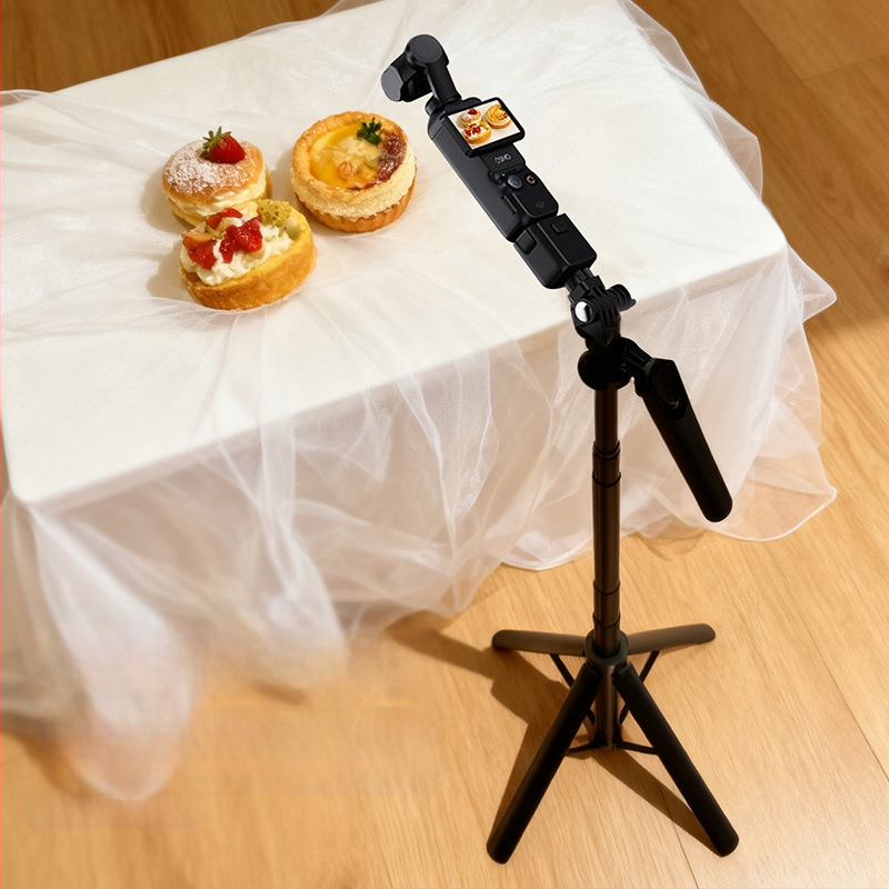 Băț de selfie cu bază de podea pentru DJI Pocket 3 — Ultra-stabil, Portabil, Ideal pentru filmări în aer liber, concerte și călătorii