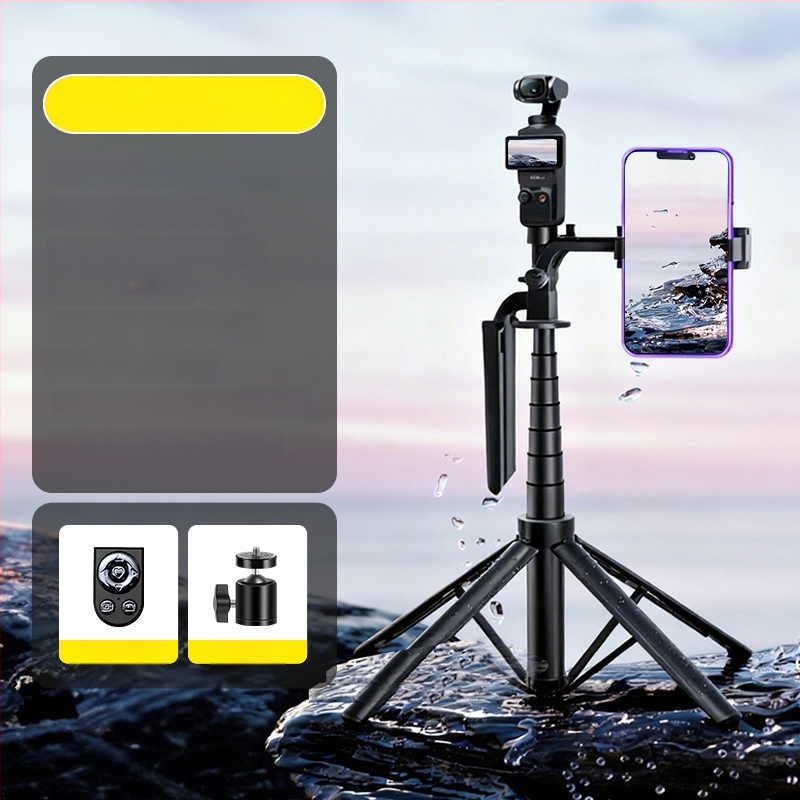 Băț de selfie cu bază de podea pentru DJI Pocket 3 — Ultra-stabil, Portabil, Ideal pentru filmări în aer liber, concerte și călătorii