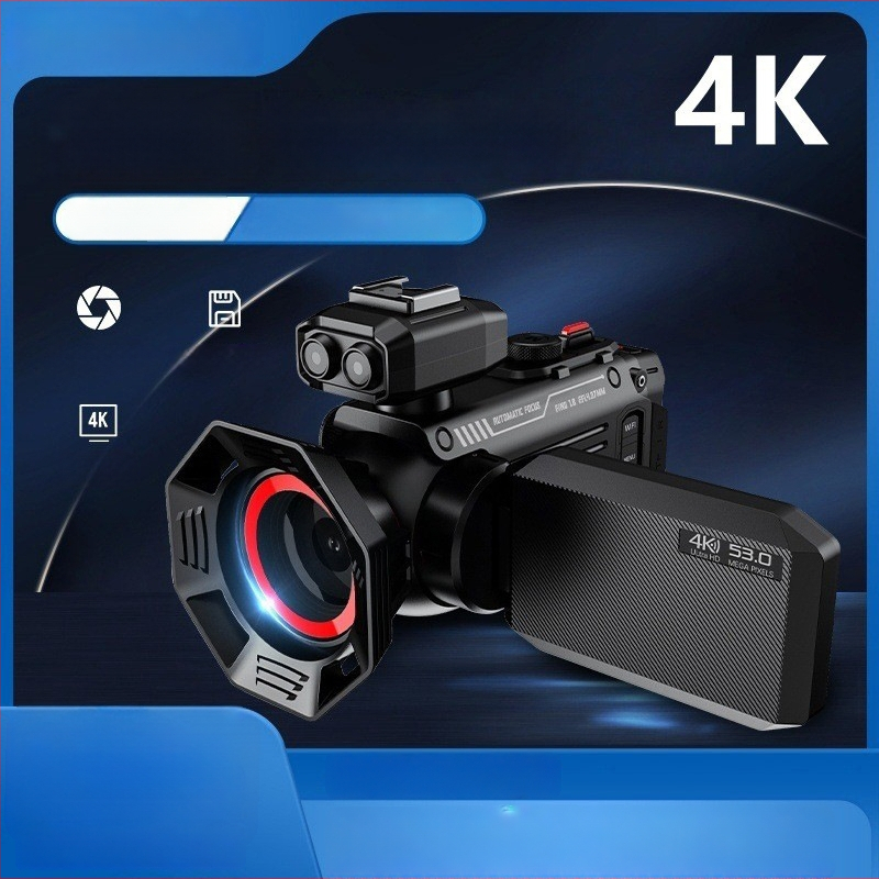 Viskas viename 4K WiFi kamera su 50x optiniu priartinimu, CMOS jutiklis, 3,0 colių LCD