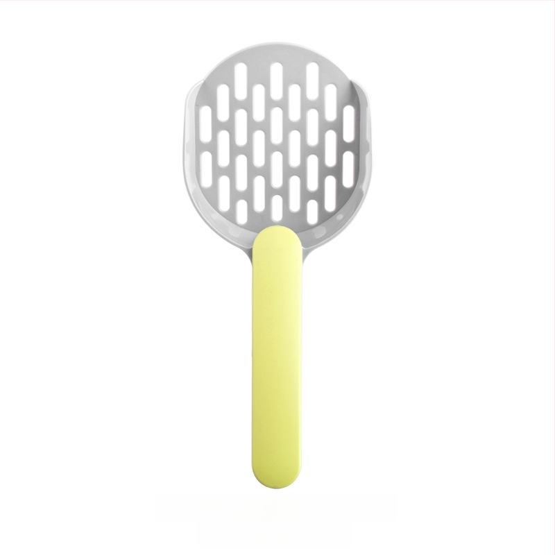Lingură pentru nisip de pisici, din plastic, model A1P30, brand Fan yi, cu găuri fine și găuri îngroșate