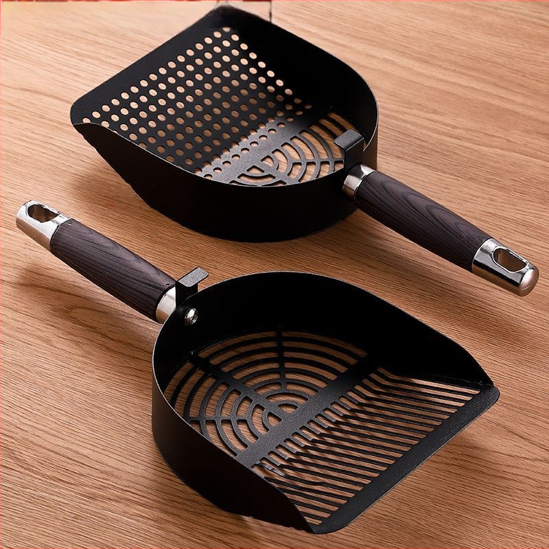 Lingură pentru nisip de pisică – design îngroșat, găuri fine, plastic durabil; brand Piece; pentru alte aplicații