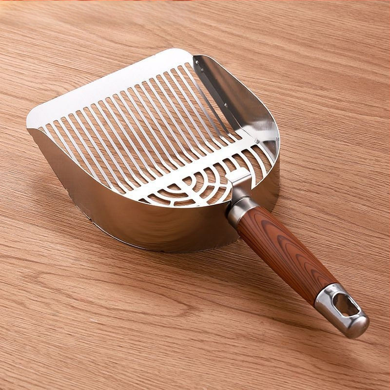 Lingură pentru nisip de pisică – design îngroșat, găuri fine, plastic durabil; brand Piece; pentru alte aplicații