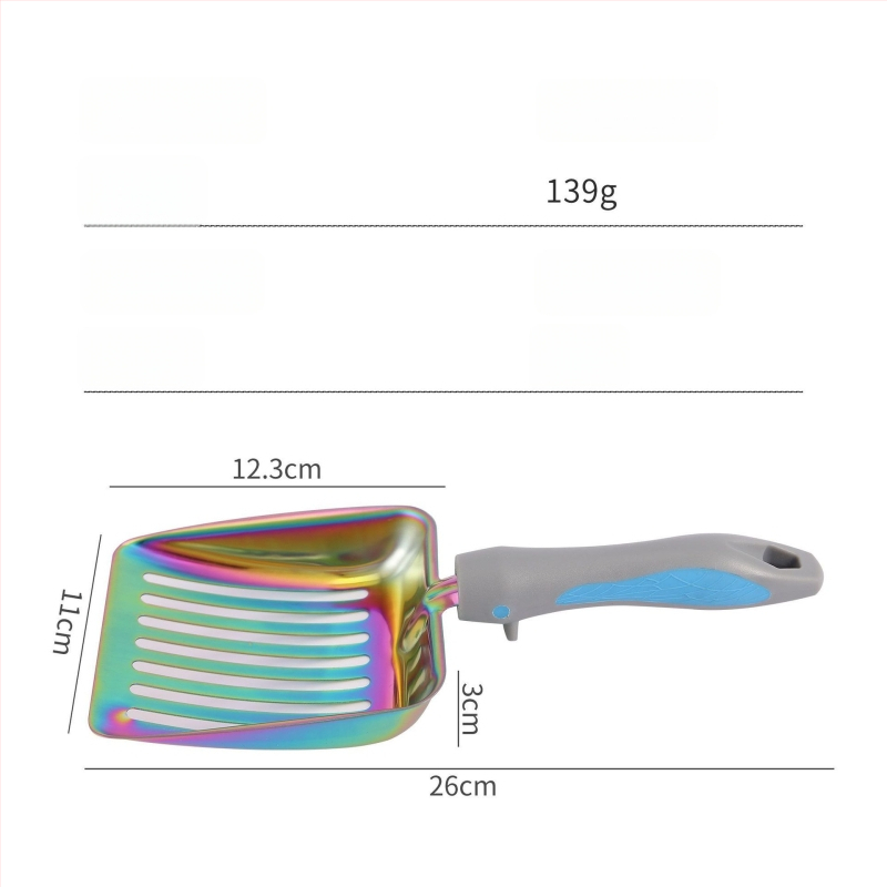 Lingură de nisip pentru pisici din plastic, design îngroșat, cod produs 740313552833