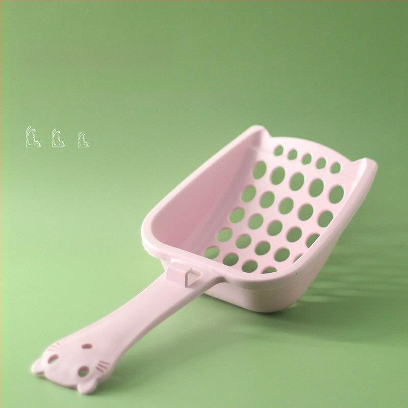 Lopățică pentru nisip de pisică cu găuri mari, material PP, brand Flower Season