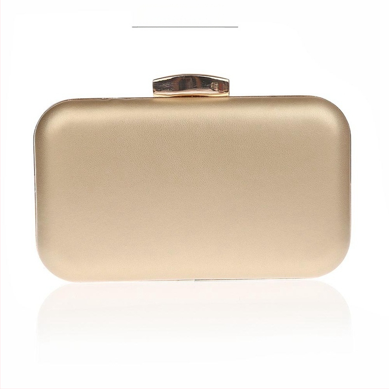 Geantă de seară din PU, clutch cu buzunar pentru telefon, închidere cu capac, formă orizontală pătrată