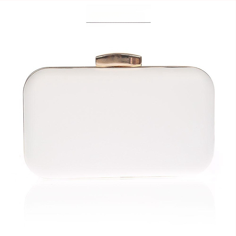 Geantă de seară din PU, clutch cu buzunar pentru telefon, închidere cu capac, formă orizontală pătrată