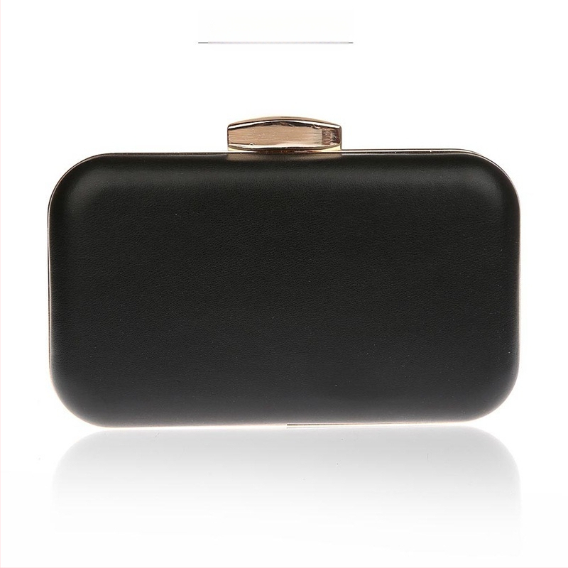Geantă de seară din PU, clutch cu buzunar pentru telefon, închidere cu capac, formă orizontală pătrată