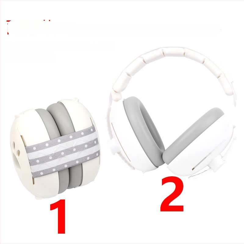 Bērnu trokšņa samazināšanas ausu aizsargi, galvas joslas aizsargājošas ausu austiņas, 2-1 miega un trokšņa aizsardzība, ABS materiāls, NRR 24, gumijas iekšējā oderējums, galvas josla + elastīgā siksna