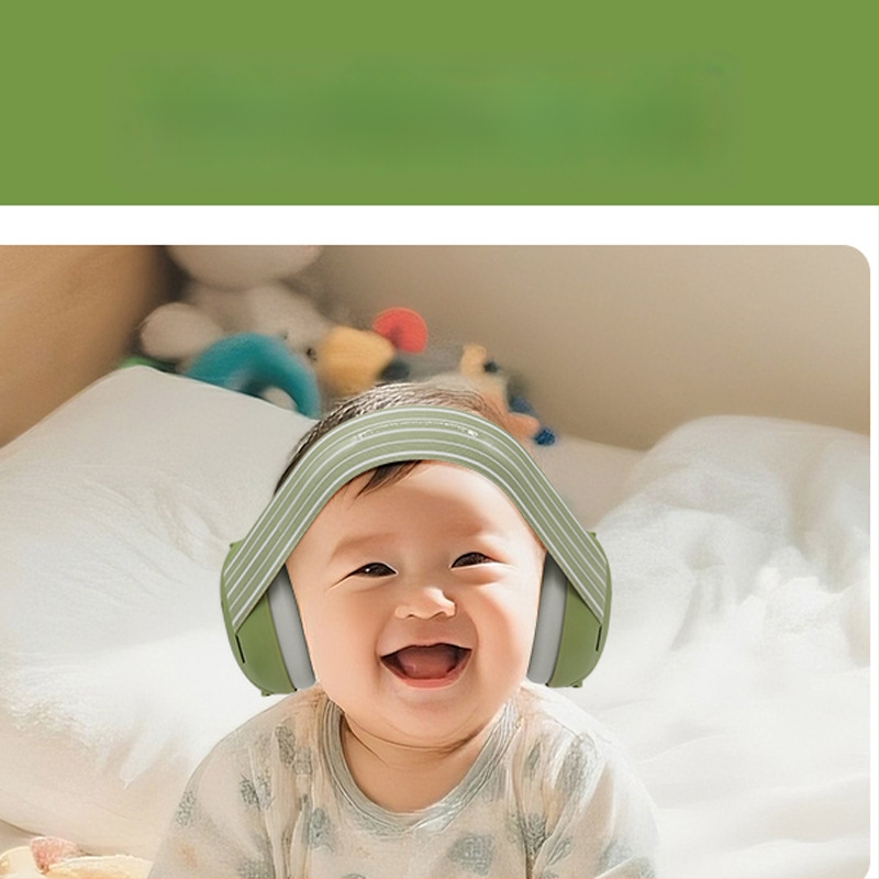 Bērnu trokšņa samazināšanas ausu aizsargi, galvas joslas aizsargājošas ausu austiņas, 2-1 miega un trokšņa aizsardzība, ABS materiāls, NRR 24, gumijas iekšējā oderējums, galvas josla + elastīgā siksna