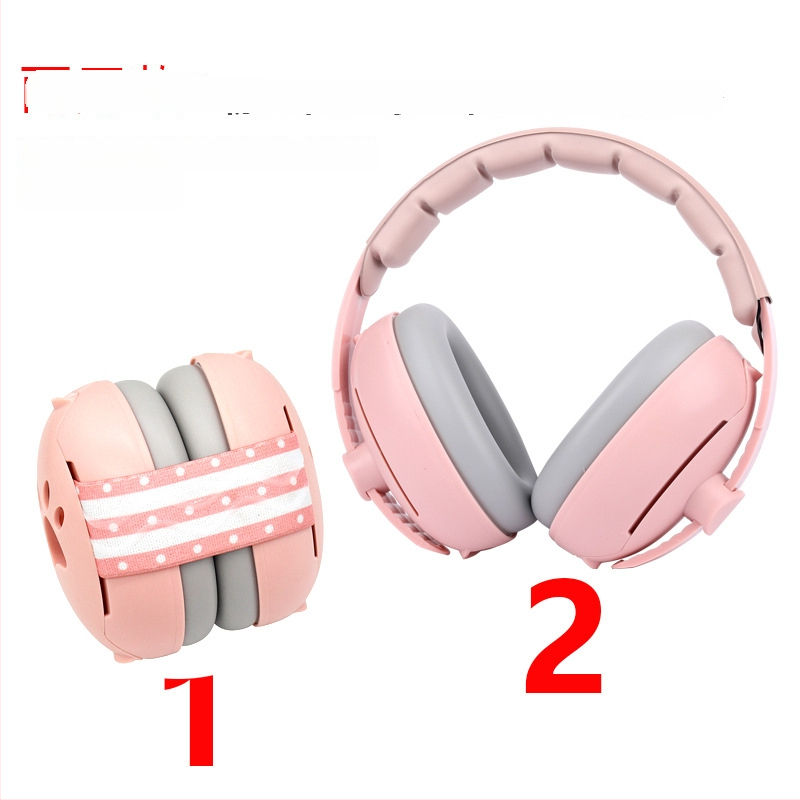 Bērnu trokšņa samazināšanas ausu aizsargi, galvas joslas aizsargājošas ausu austiņas, 2-1 miega un trokšņa aizsardzība, ABS materiāls, NRR 24, gumijas iekšējā oderējums, galvas josla + elastīgā siksna