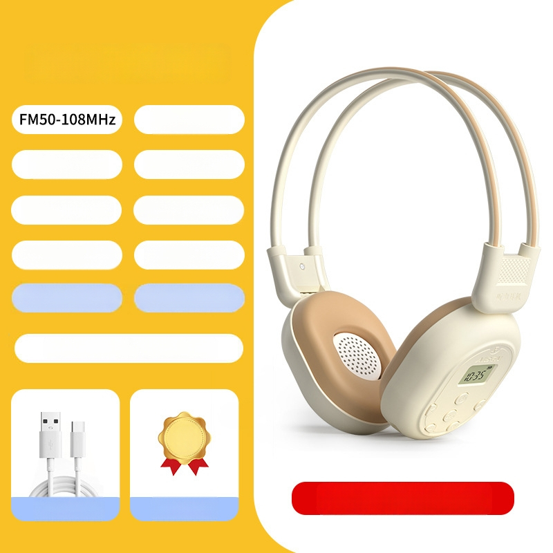 C-200A Juhtmevabad FM kõrvaklapid ülikooli inglise CET-4/6 eksamite jaoks, sagedusvahemik 50–108 Hz, takistus 32 Ω, tundlikkus 108 dB/mW, 3,5 mm pistik