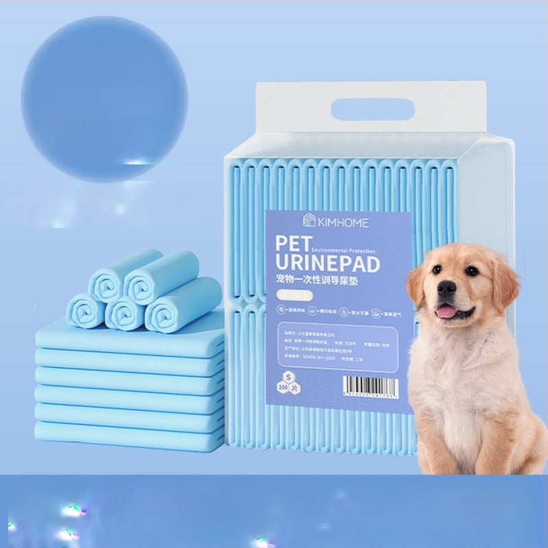 KIMHOME Подложки за домашни любимци – еднократно абсорбиращи подложки за кучета и котки, нетъкан текстил, пакет от 100 броя, възможност за частна марка