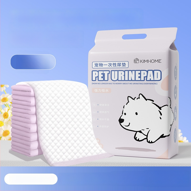 KIMHOME Подложки за домашни любимци – еднократно абсорбиращи подложки за кучета и котки, нетъкан текстил, пакет от 100 броя, възможност за частна марка