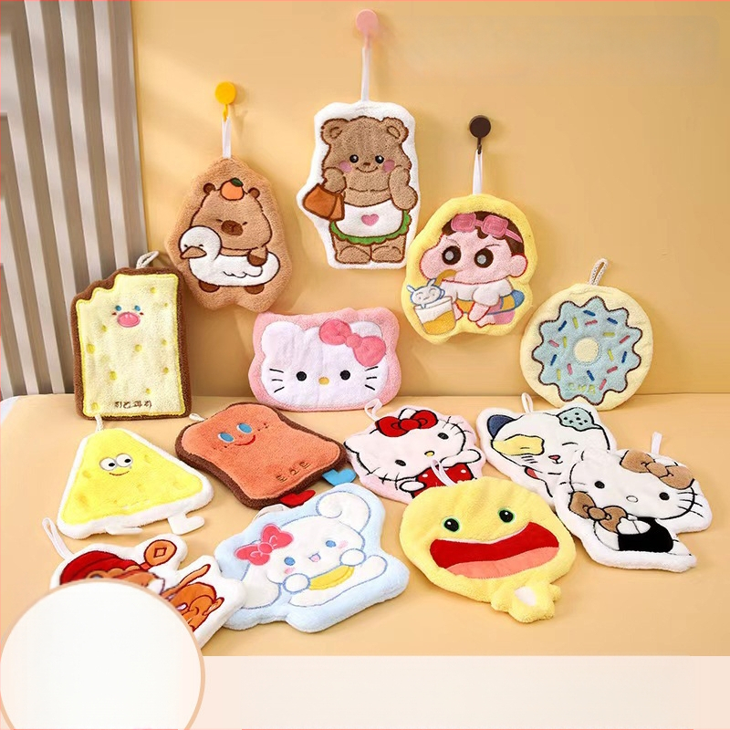 Pakabinamas virtuvės rankšluostis su siuvinėtu ornamentu, koralinis flisas, 120d siūlai, 30-50 g, pritaikomas