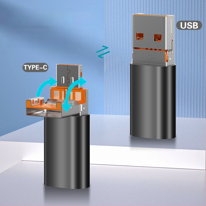 Двоен четец за карти USB 2.0; TF карта поддръжка; метален корпус; за мобилни устройства и компютри