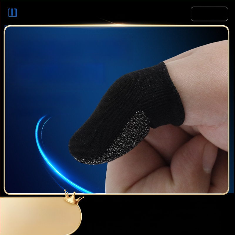 Lingxi Silver Fiber двойни гейминг пръстни протектори – дишащи, ултра тънки, съвместими със сензорен екран за мобилни игри