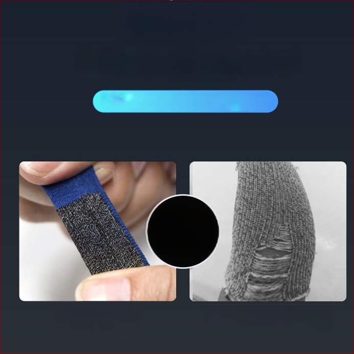 Ултратънък пръстен за игра – 24-пиново сребърно влакно, дишаща златна коприна, за мобилни игри