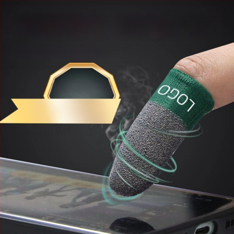 Ултратънък пръстен за игра – 24-пиново сребърно влакно, дишаща златна коприна, за мобилни игри