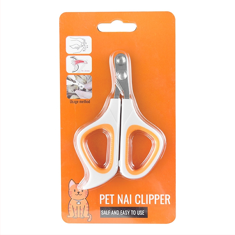 Tăietor de unghii pentru pisici, design cu gaură circulară, prietenos pentru începători, instrument de îngrijire pentru animale de companie