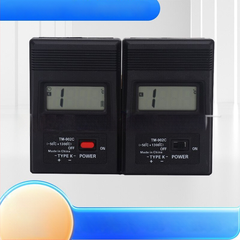 Преносим индустриален високопрецизен цифров термометър с термодвойка и температурен зонд