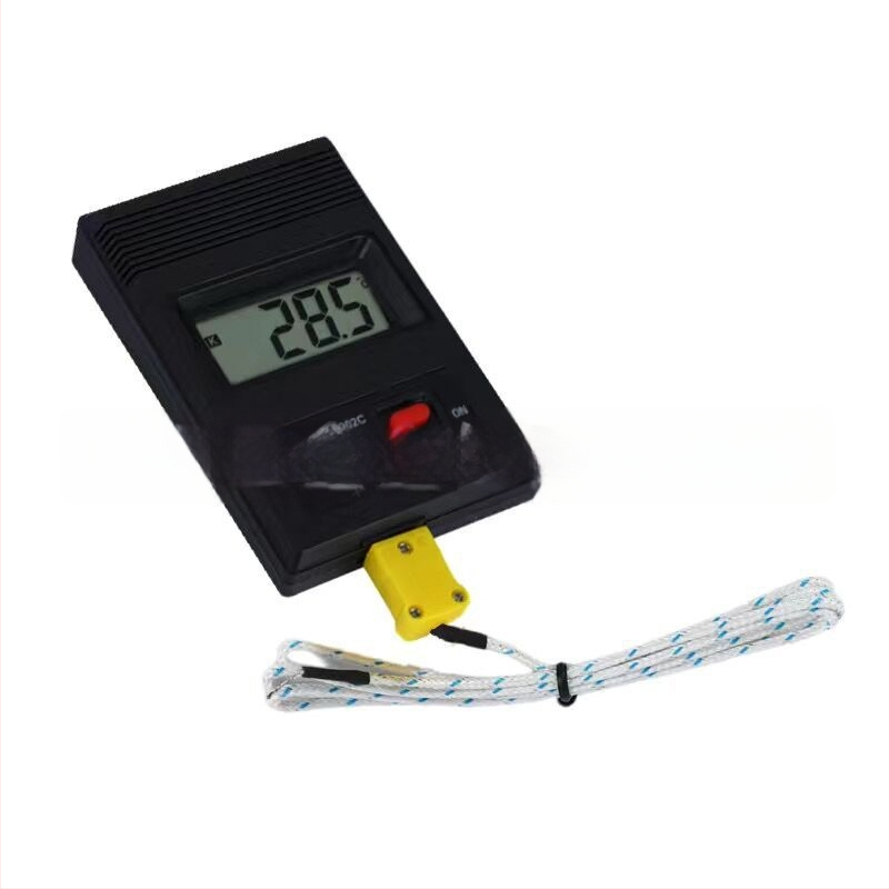 Преносим индустриален високопрецизен цифров термометър с термодвойка и температурен зонд