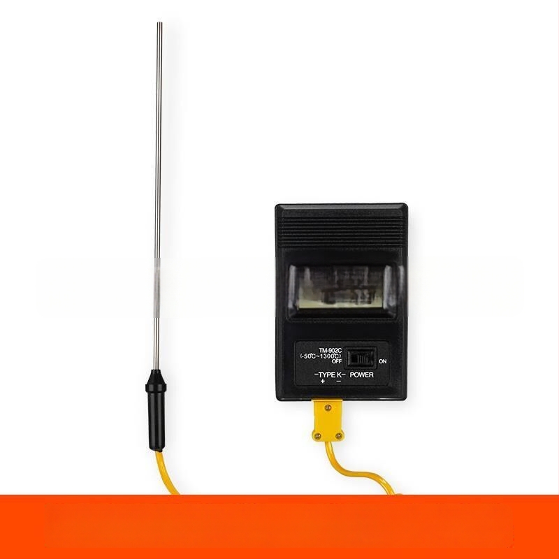 Преносим индустриален високопрецизен цифров термометър с термодвойка и температурен зонд