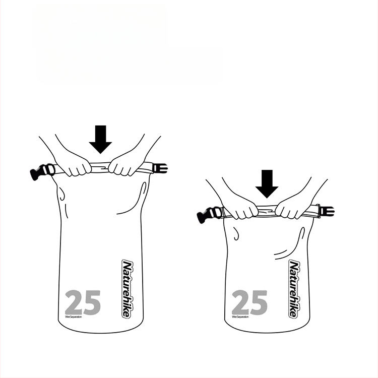 Ārējā ūdensnecaurlaidīgā soma ar sausā–mokra atdalīšanu raftingam, pludmalei, peldēšanai un niršanai — mugursomas uzglabāšanai, zīda ziedu materiāls, pavasaris 2025