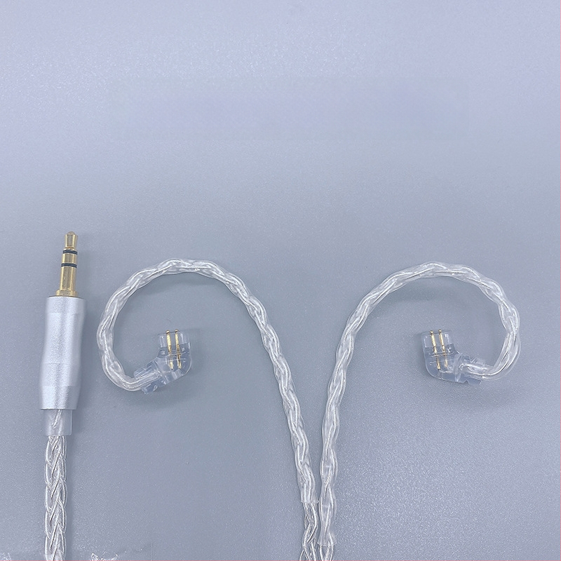 Slušalački kabel s osam vlakana, srebrno prevučeni vodiči, KZ MMCX priključak, balansirani 4,4 mm