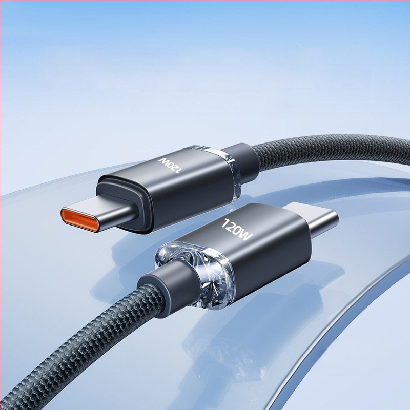Kétfejes Type-C adatkábel 120W-os gyors töltéssel, kompatibilis Huawei Mate60 és Apple eszközökkel