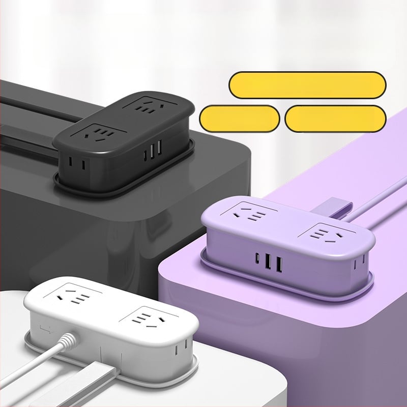 Мини настолен захранващ разклонител с USB зареждане, преносим за настолно използване – CCC сертифициран