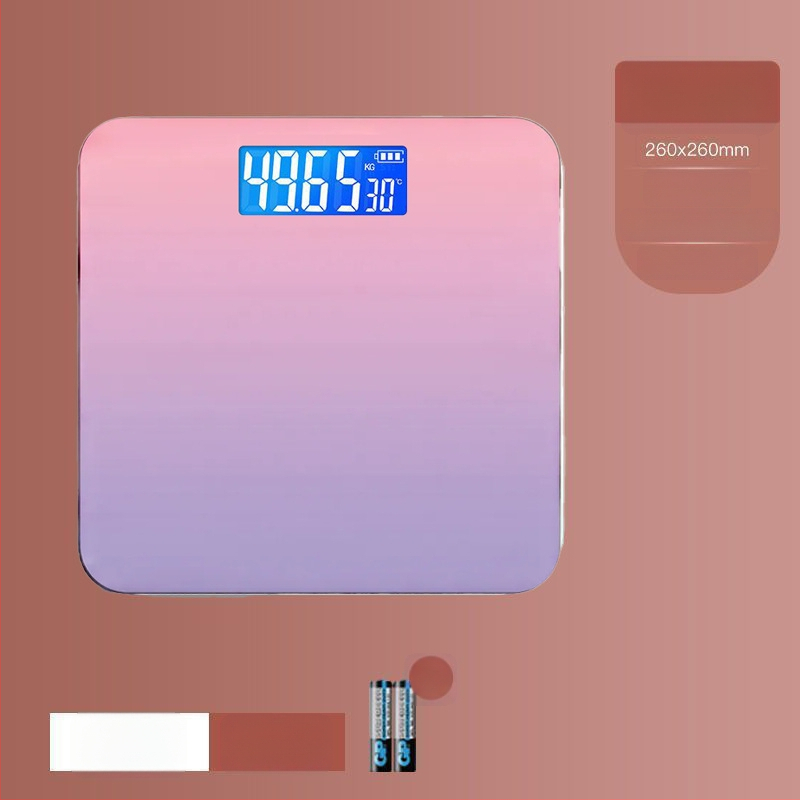 Kućna punjiva digitalna vaga za mjerenje težine i tjelesne masnoće, za odrasle – pametna vaga