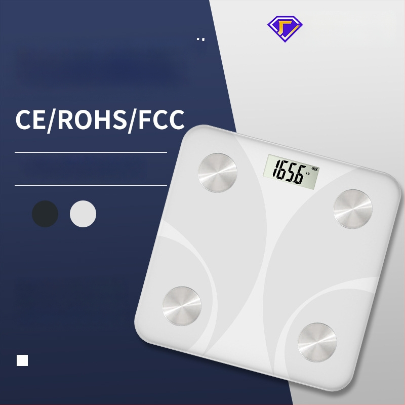 Cântar de greutate cu măsurare a grăsimii, a umidității și a caloriilor; capacitate 180 kg; alimentare cu 2x AAA sau încărcare USB; marca Zongyu