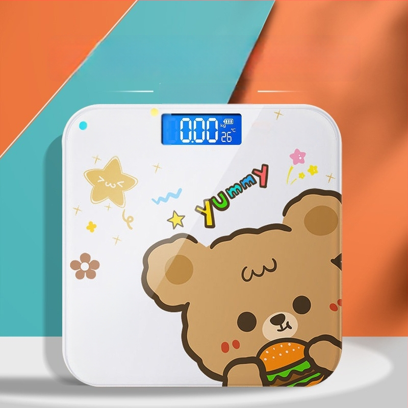 Ζυγός σώματος – Καρτούν στυλ, κορεατικής έμπνευσης σχέδιο; Έξυπνος ζυγός σώματος με δυνατότητα USB φόρτισης ή μπαταρίας AA; Για γενική οικιακή χρήση; Μέγιστο φορτίο 180 kg