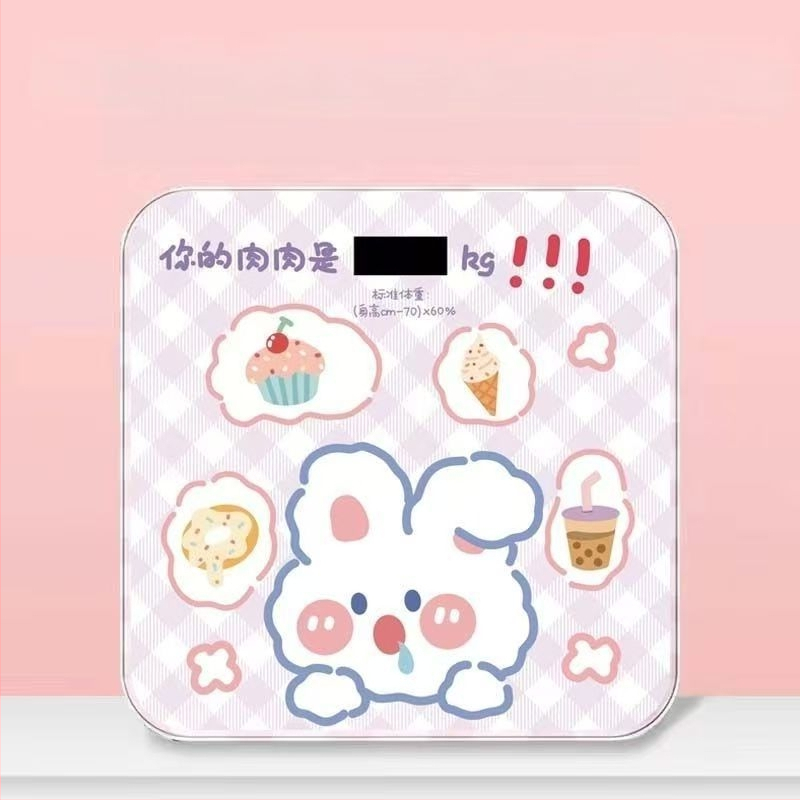Ζυγός σώματος – Καρτούν στυλ, κορεατικής έμπνευσης σχέδιο; Έξυπνος ζυγός σώματος με δυνατότητα USB φόρτισης ή μπαταρίας AA; Για γενική οικιακή χρήση; Μέγιστο φορτίο 180 kg