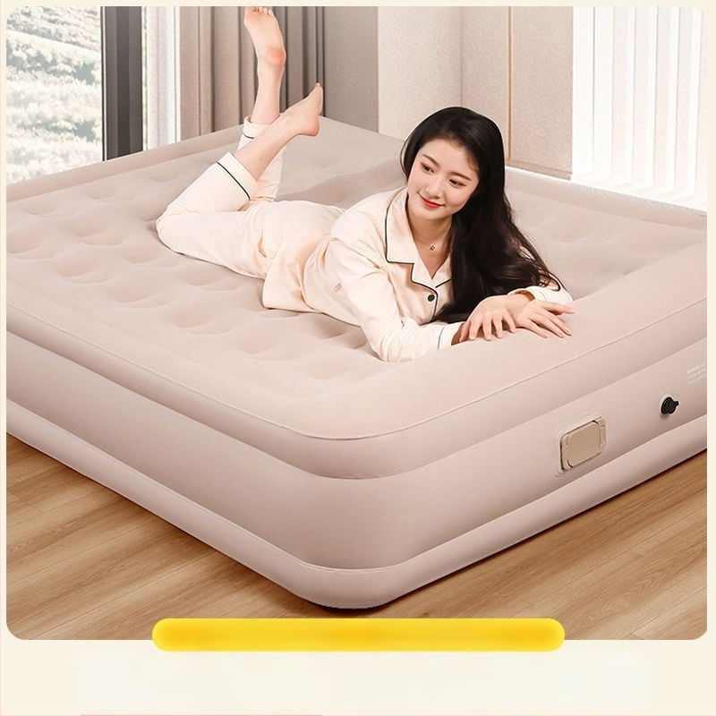 Išorinis visiškai automatiškai pripučiamas čiužinys vienvietėms ir dvivietėms, sulankstomas kempingo oro čiužinys, paviršius iš kompozicinės medžiagos