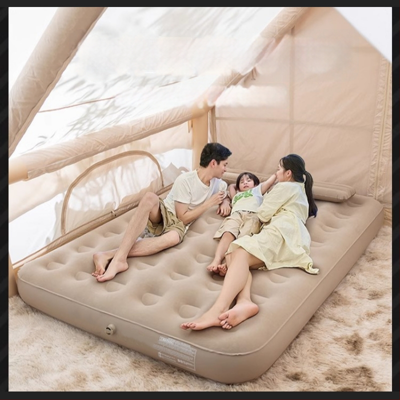 Išorinis visiškai automatiškai pripučiamas čiužinys vienvietėms ir dvivietėms, sulankstomas kempingo oro čiužinys, paviršius iš kompozicinės medžiagos