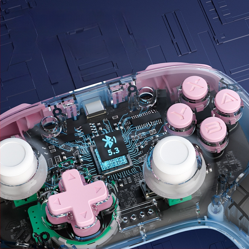 Гейм контролер с Bluetooth, Type-C, сензор за движение и вибрация, съвместим със Switch/PC/iOS/Android