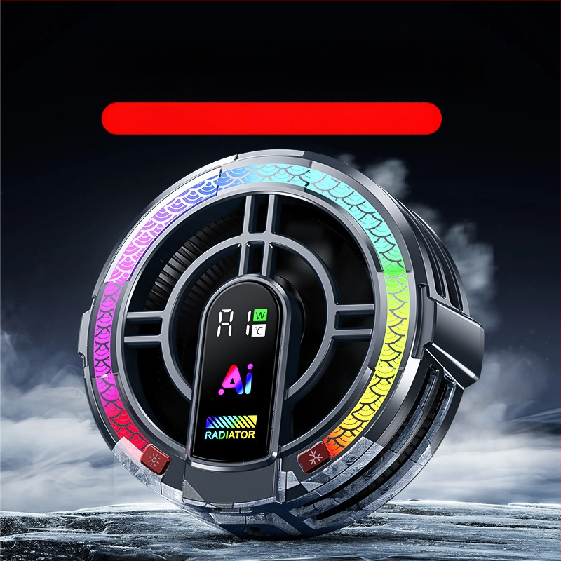 Таблетен охладител-стойка с TYPE-C интерфейс, полупроводников охлаждащ материал, ABS корпус, проводна връзка; съвместим с таблети/iPad.