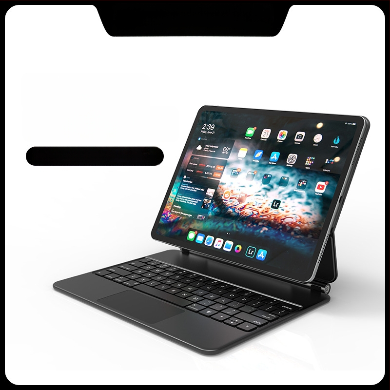 Μαγνητικό πλωτό πληκτρολόγιο για Apple iPad Pro 11/12.9 και iPad Air 11, Bluetooth, με έλεγχο αφής