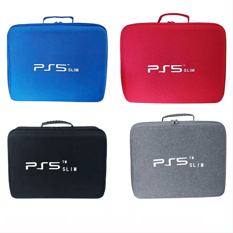 PS5 Slim калъф за съхранение с двойни дръжки – EVA твърд корпус, флексографски печат, 3C опаковка