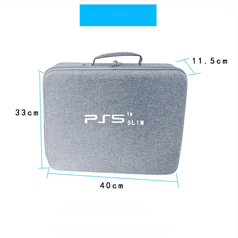 PS5 Slim калъф за съхранение с двойни дръжки – EVA твърд корпус, флексографски печат, 3C опаковка