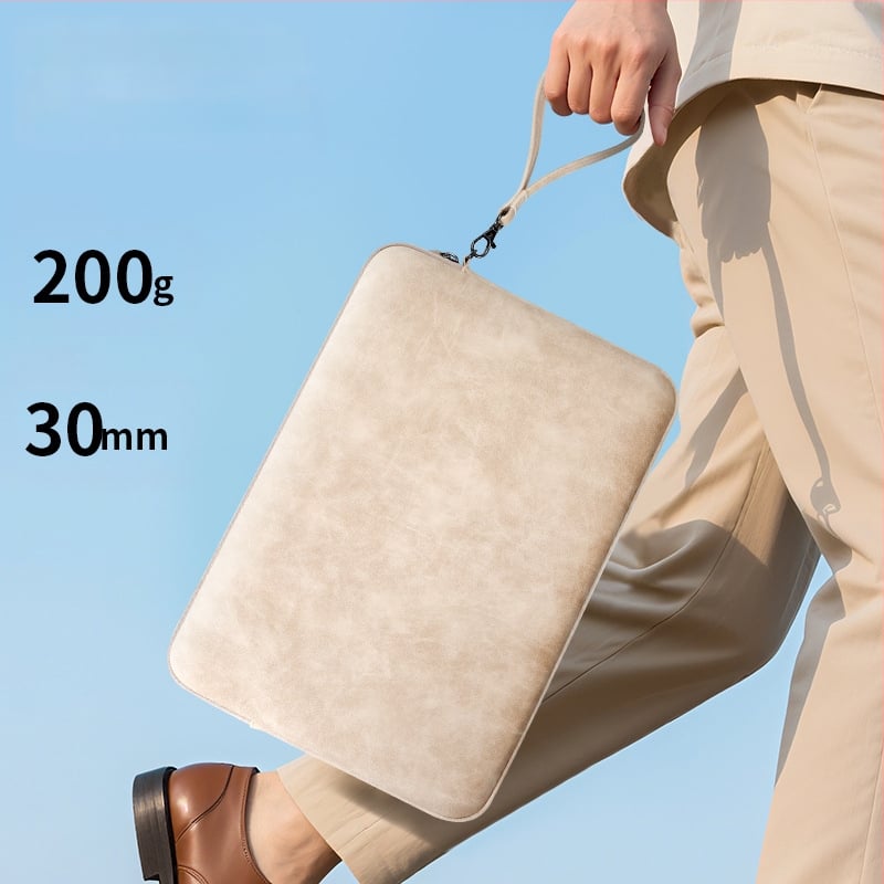 Tykson torbica za laptop 14 inča, vanjski PU materijal i podstava od poliester-pamuka, kompatibilna s Huawei, Apple MacBook Air, Lenovo, Xiaomi, gradski minimalizam, unisex
