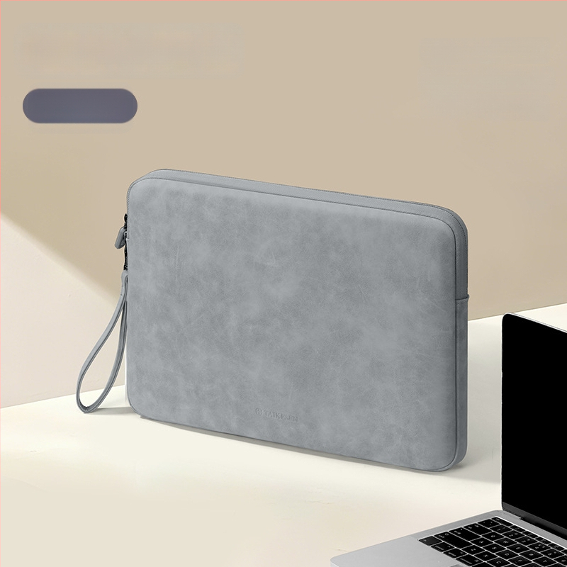 Tykson torbica za laptop 14 inča, vanjski PU materijal i podstava od poliester-pamuka, kompatibilna s Huawei, Apple MacBook Air, Lenovo, Xiaomi, gradski minimalizam, unisex